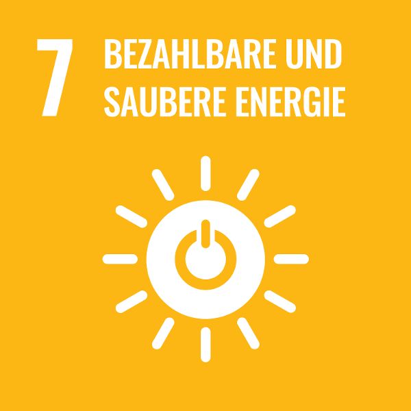 Logo Sustainable Development Goal 7: Bezahlbare und saubere Energie