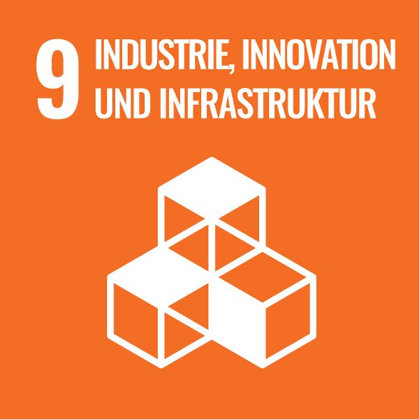 Logo Sustainable Development Goal 9 - Industrie, Innovation und Infrastruktur
