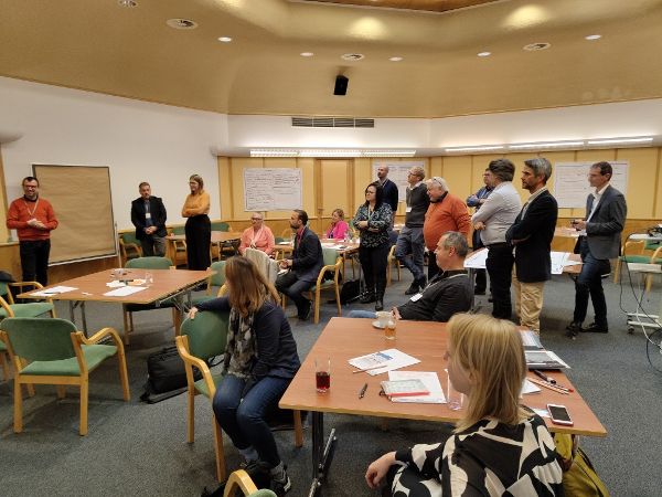 Präsentation einer Kleingruppe der Workshops