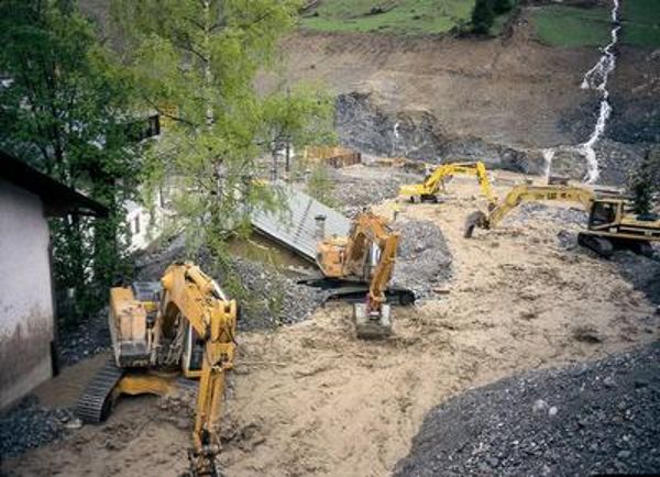 Schutz vor Erosion - Baggerarbeiten