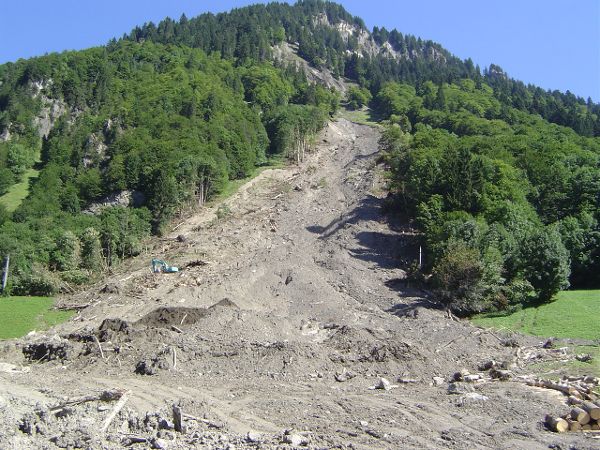 Murenabgang im Montafon
