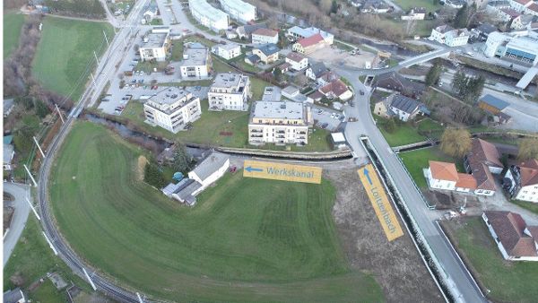 Luftaufnahme Loitzenbach, unterer Ortsraum von Rabenstein
