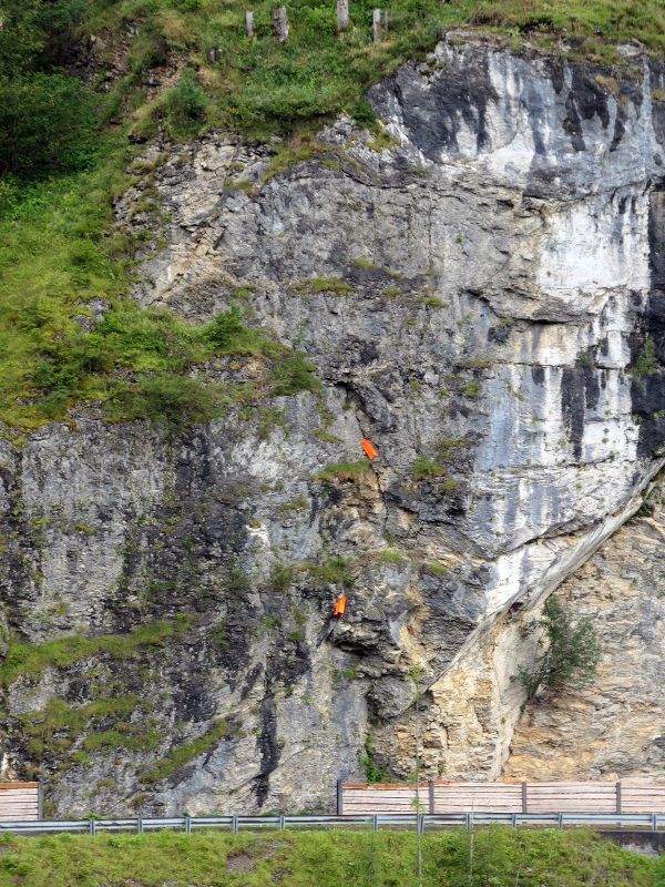 Blick auf Felskopf