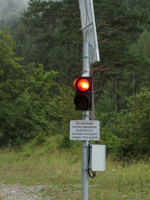 Das installierte Ampelsystem