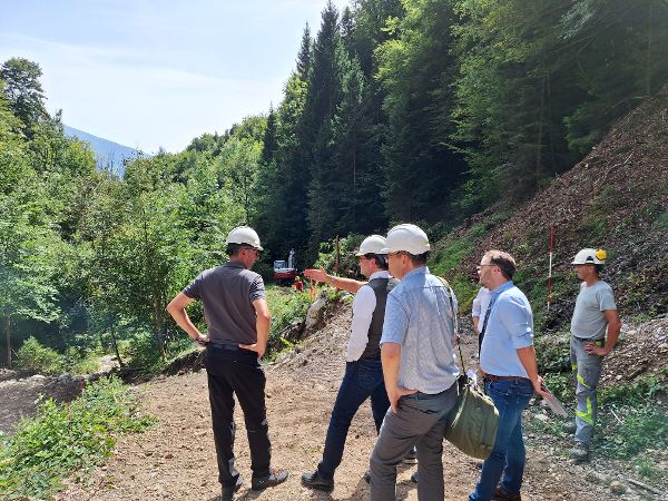 Baustellen Begehung Höttinger Bach