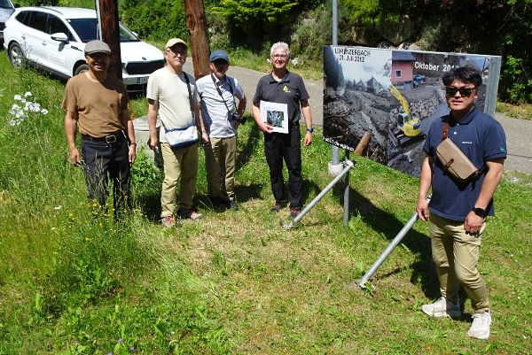 Besichtigung und Austausch der Japanischen Delegation mit der Gebietsbauleitung Nord am Lorenzerbach 