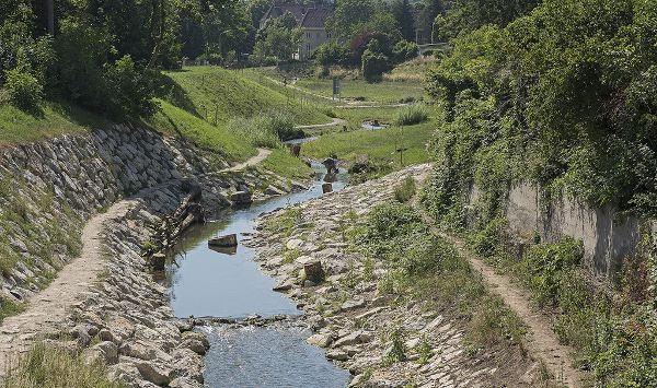 Liesing - Buchten, Flachwasserbereiche, Kolke