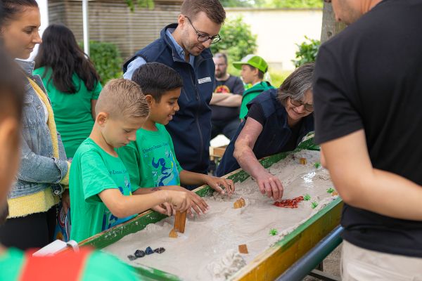 Flussbaumodell beim Danube Day im Nationalpark.