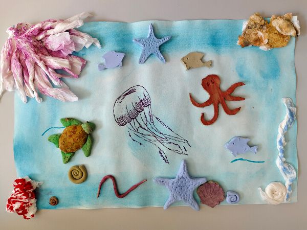 Beitrag beim Trinkpass 2025 zeigt eine Unterwassercollage.