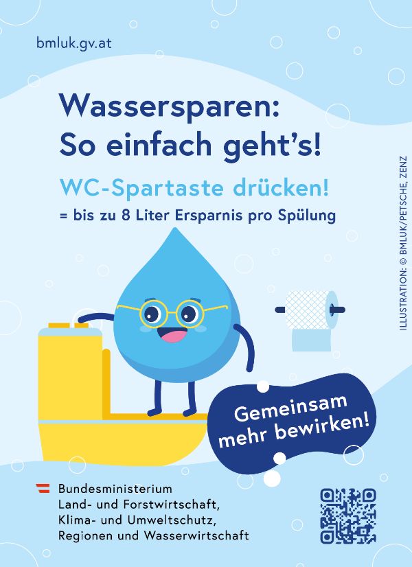 Wasserspartipps bei der WC Spülung.