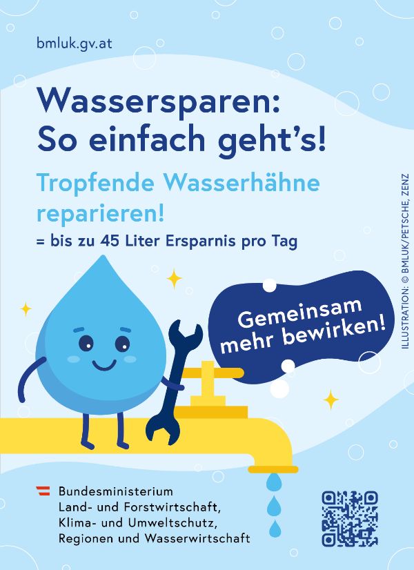 Wasserspartipp bei kaputten Wasserhahn.