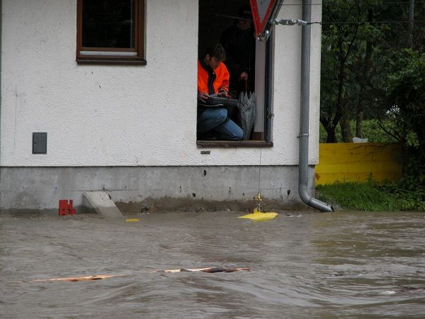 Hochwasser Flügelmessung - MIttersill/Salzach