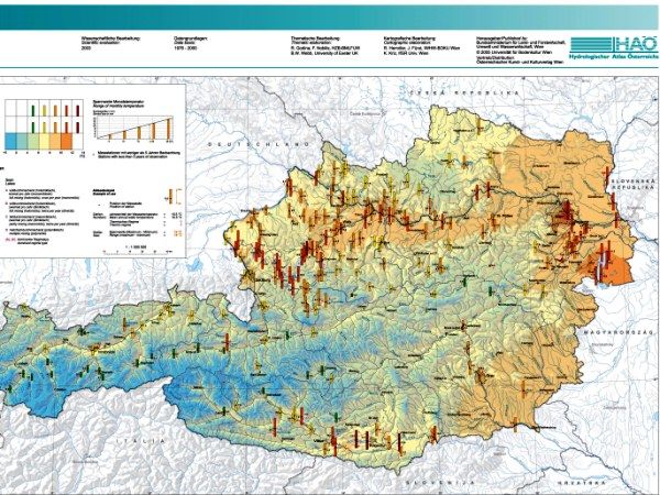 Karte Wassertemperatur