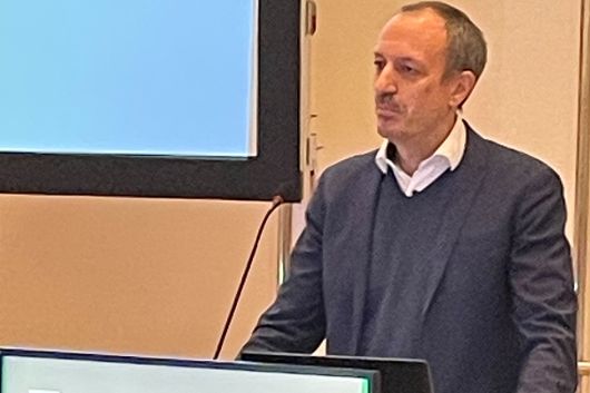 Sektionschef Schneider am Podium "Workshop Carbon Removals and Carbon Farming 11. Dezember 2024"