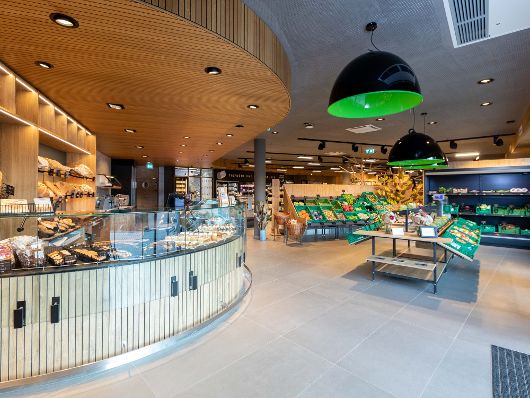 ein Foto des BioArt Campus. Zu sehen ist der Verkaufsraum.