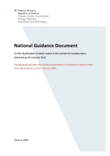 Guidance document - Classification of plastic waste in the context of transboundary shipments