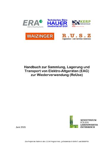 Sammlung von Re-Use-fähigen Elektroaltgeräten
