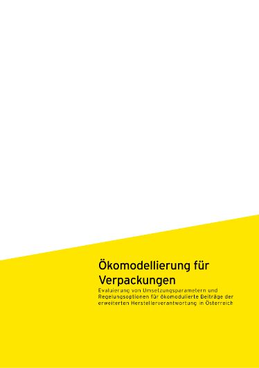 Ökomodellierung für Verpackungen 