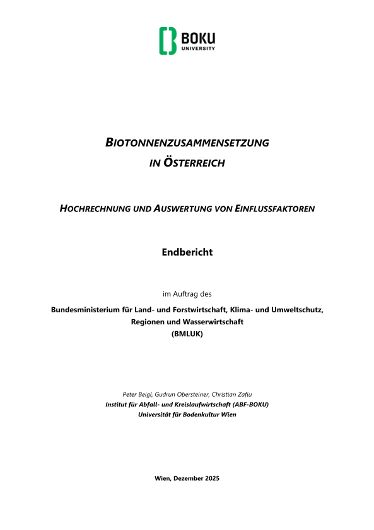 Biotonnenzusammensetzung in Österreich - Hochrechung und Auswertung von Einflussfaktoren