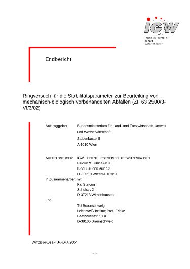Ringversuch