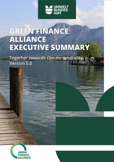 Green Finance Alliance executive summary Together towards climate neutrality Version 5.0
