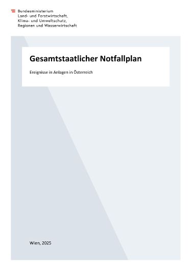 Gesamtstaatlicher Notfallplan - Ereignisse in Anlagen in Österreich