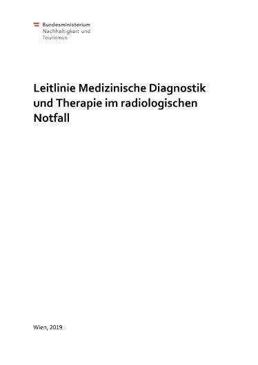 Leitlinie Medizinische Diagnostik Therapie