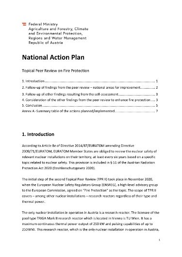 National Action Plan of Austria