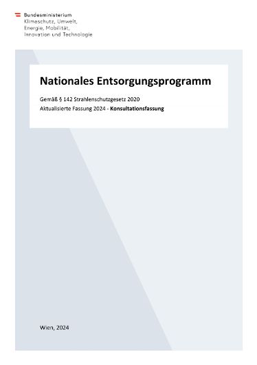 Nationales Entsorgungsprogramm 2024 - Konsultationsfassung