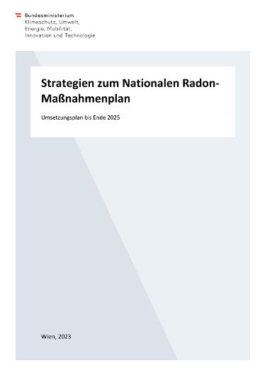Strategien zum Nationalen RadonMaßnahmenplan Umsetzungsplan bis Ende 2025