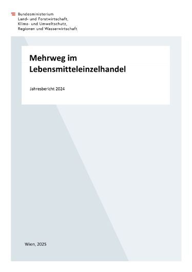 Mehrweg im Lebensmitteleinzelhandel - Jahresbericht 2024