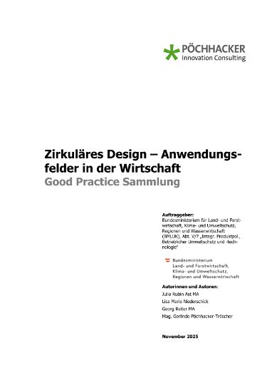 Zirkuläres Design - Good Practice - Pöchhacker