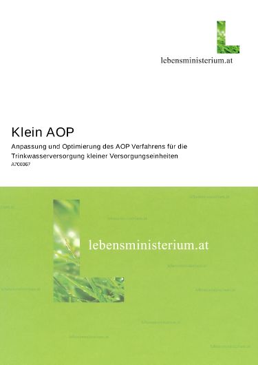 Klein AOP - Anpassung und Optimierung des AOP Verfahrens für die  Trinkwasserversorgung kleiner Versorgungseinheiten