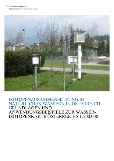 Wasserisotopen – umfangreicher Textband vervollständigt Karte und Erläuterungen