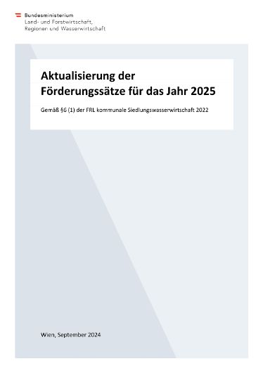 Aktualisierung der Förderungssätze für das Jahr 2025