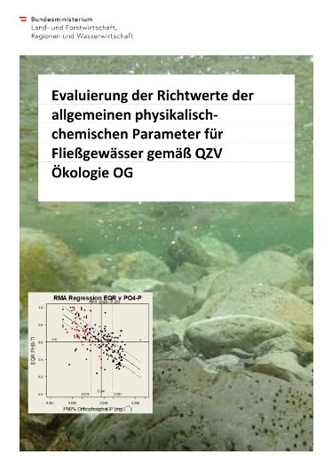 Evaluierung der Richtwerte der  allgemeinen physikalischchemischen Parameter für  Fließgewässer gemäß QZV  Ökologie OG