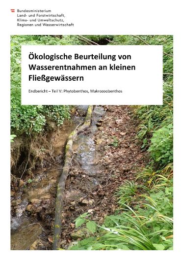 Endbericht – Teil V: Phytobenthos, Makrozoobenthos