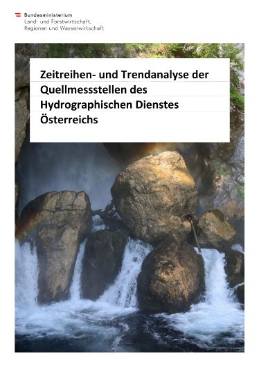 Zeitreihen- und Trendanalyse der  Quellmessstellen des  Hydrographischen Dienstes  Österreichs