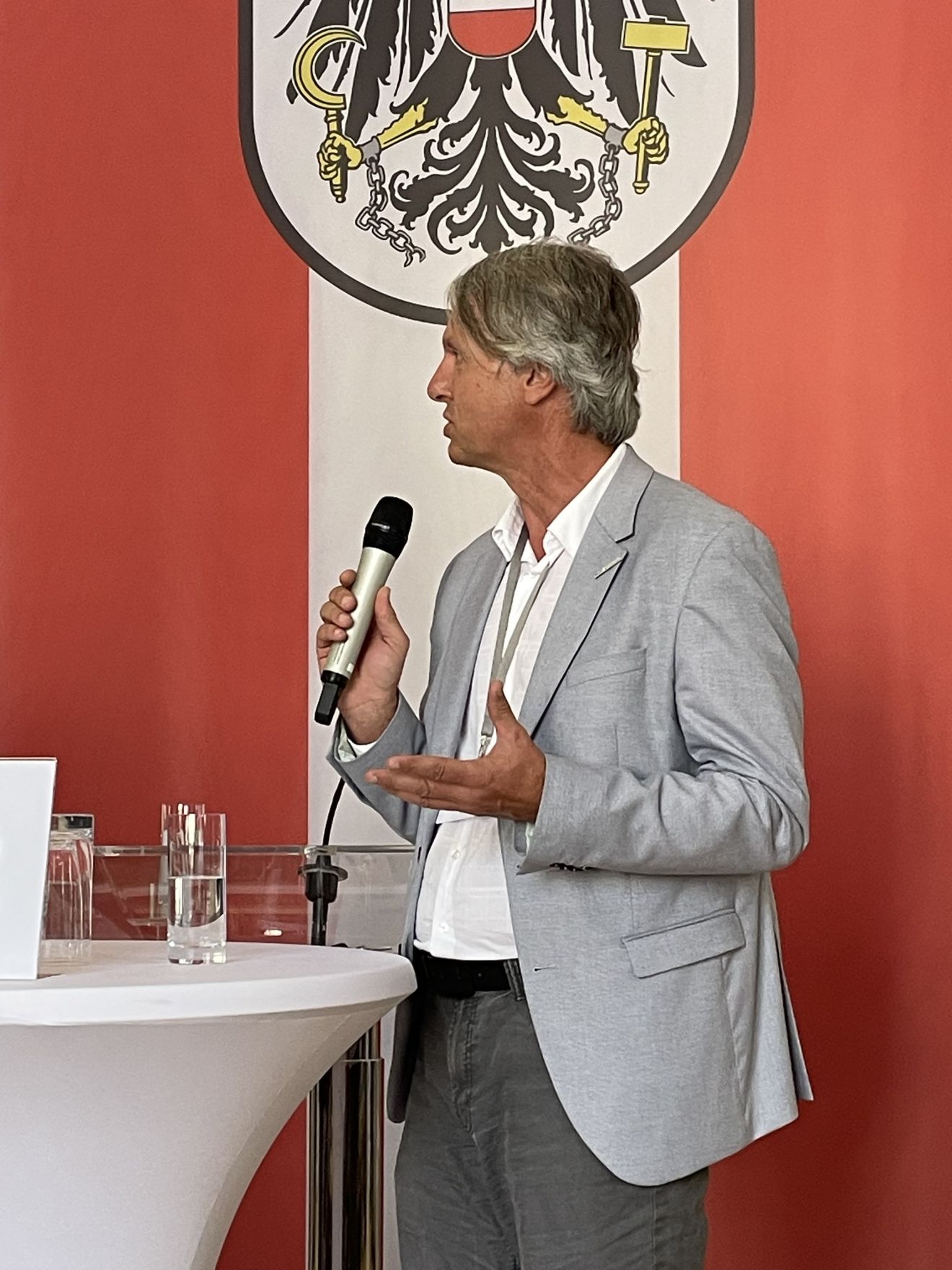 Zur Feier der 40 Jahre Ramsar Konvention in &Ouml;sterreich lud Herr Bundesminister Norbert Totschnig im Marmorsaal im Regierungsgeb&auml;ude ein.
