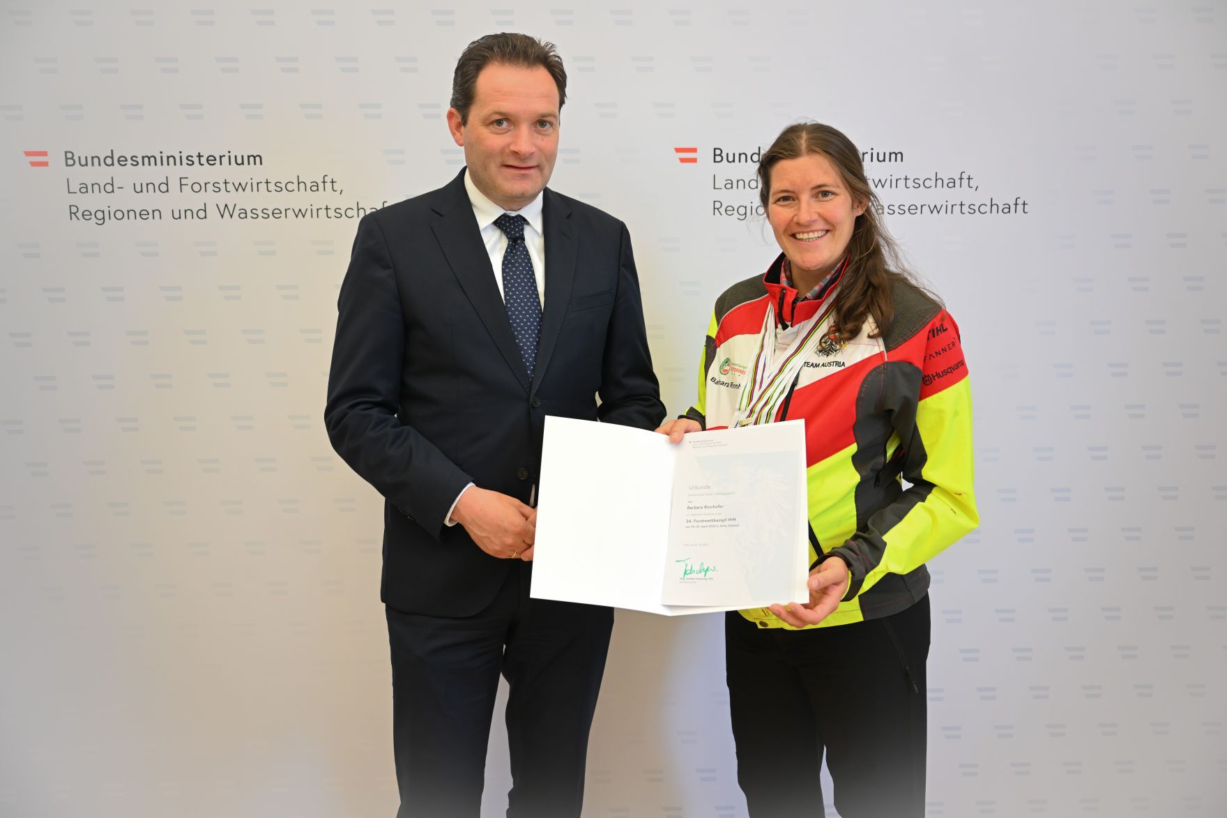 RHP_6716.jpg Von 19. bis 22. April 2023 fand die Forstwettkampf-Weltmeisterschaft in Tartu, Estland statt. Das österreichische Team konnte hier ihr Können unter Beweis stellen und holte sich den Weltmeistertitel. Wir gratulieren recht herzlich!
