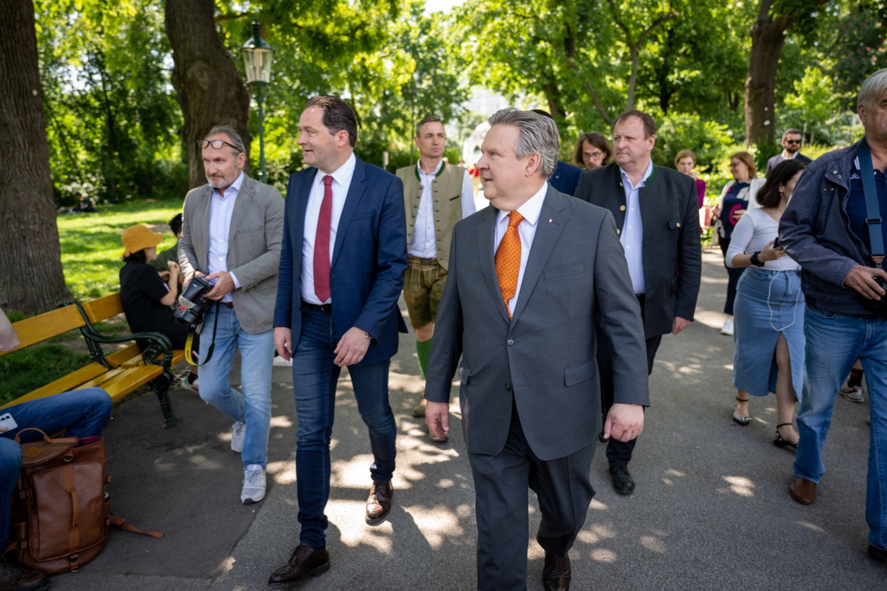 Herr Bundesminister besuchte gemeinsam mit B&uuml;rgermeister der Stadt Wien Michael Ludwig das Genussfestival im Stadtpark.
