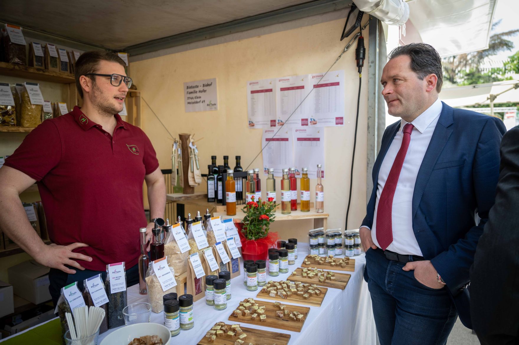 Herr Bundesminister besuchte gemeinsam mit B&uuml;rgermeister der Stadt Wien Michael Ludwig das Genussfestival im Stadtpark.