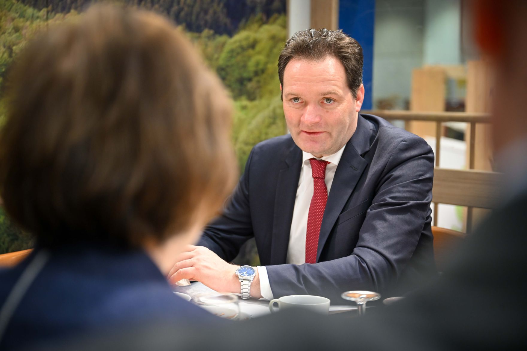 RHP_8216.jpg Bei der internationalen grünen Woche traf Herr Bundesminister Norbert Totschnig den Minister für Ernährung, Ländlichen Raum und Verbraucherschutz von Baden-Württemberg, Peter Hauk