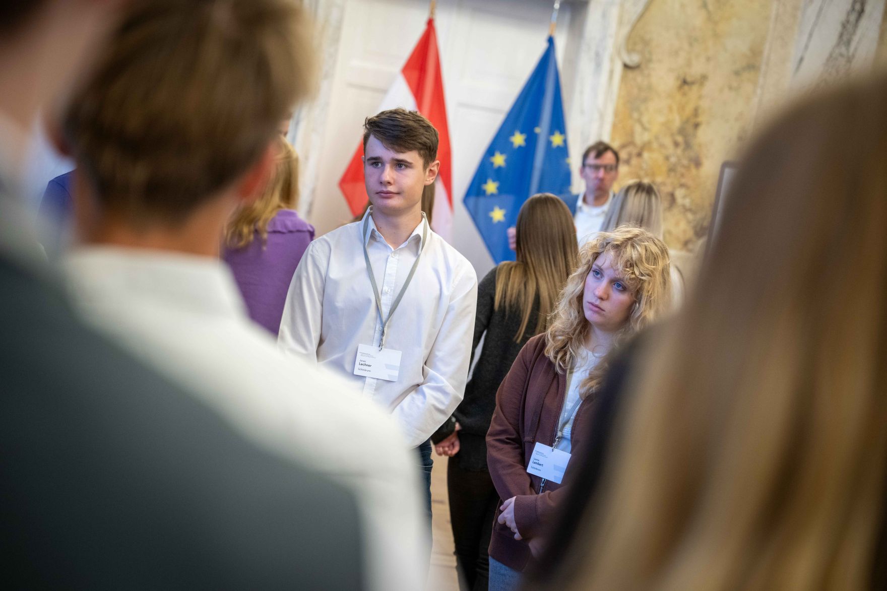 DSC_3149.jpg Anlässlich des „Tags der Demokratie“ lud Bundesminister Norbert Totschnig Schülerinnen und Schüler zur Diskussion über die Grundlagen unseres Zusammenlebens in das BML.