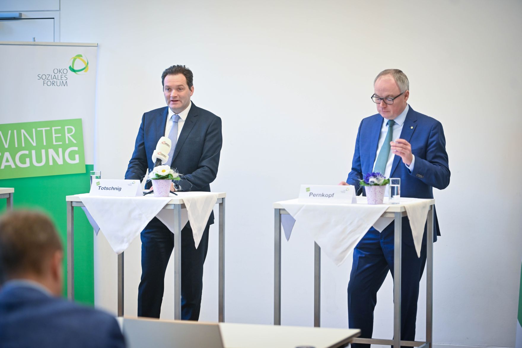 Herr Bundesminister Norbert Totschnig hielt zur Er&ouml;ffnung der Wintertagung eine Pressekonferenz mit LH Stv. Stephan Pernkopf.