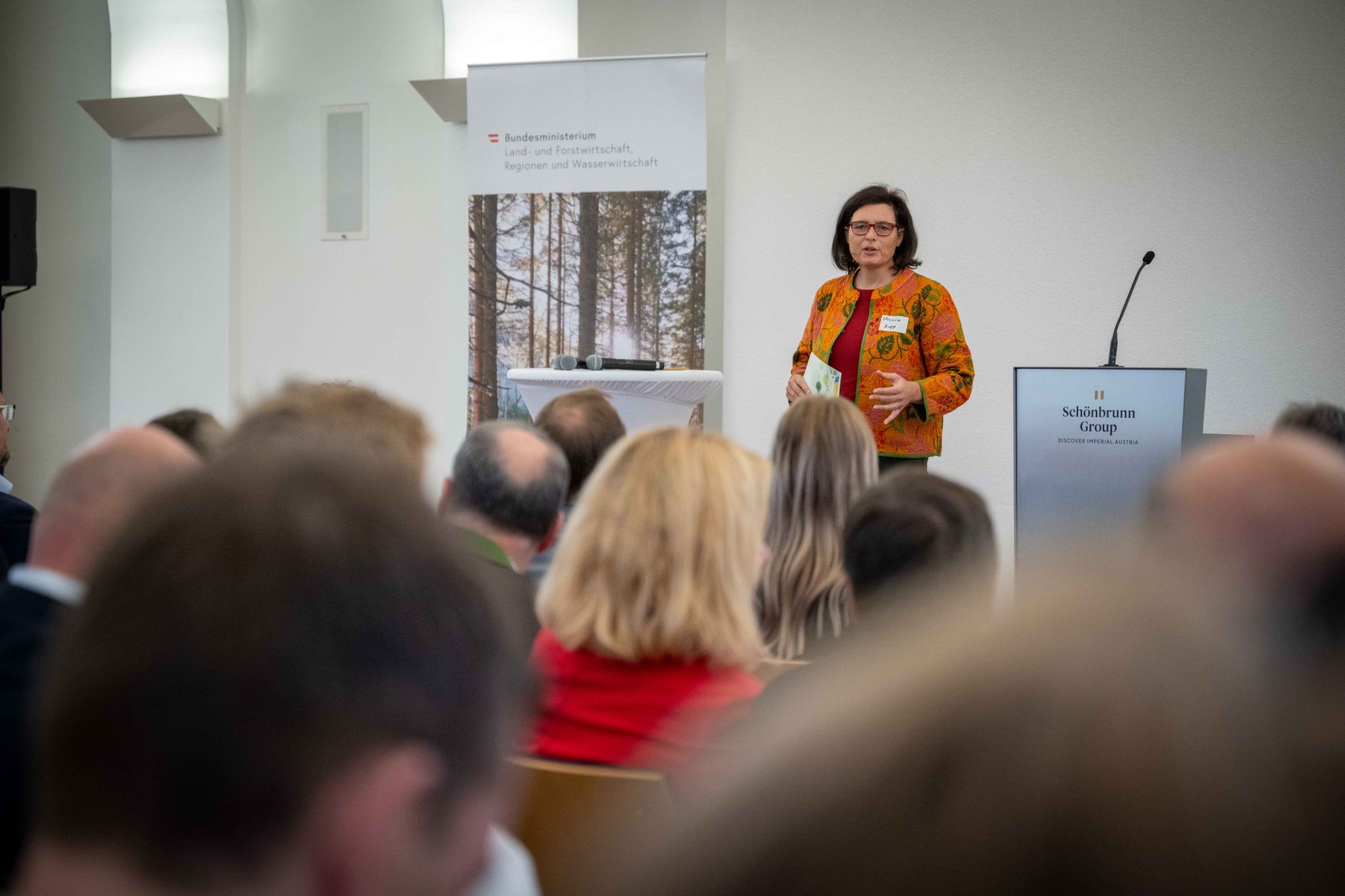 Der woodCircle &bdquo;Gemeinsam die Zukunft der &Ouml;sterreichischen Holzinitiative gestalten und Erfolge feiern&ldquo; fand am 21. Oktober 2024 im Schloss Sch&ouml;nbrunn statt.