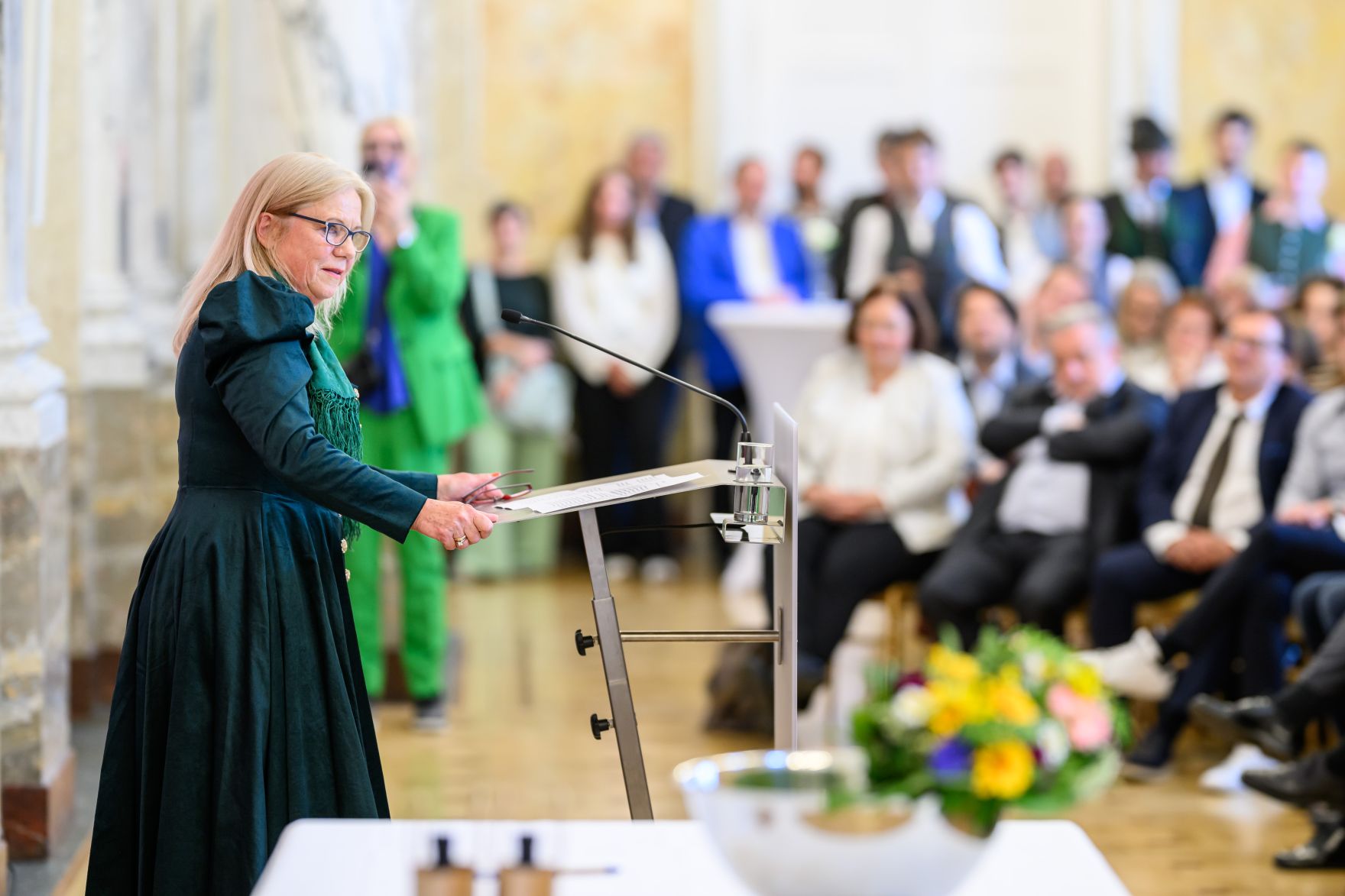 Im Marmorsaal im Regierungsgeb&auml;ude am Stubenring wurden Ehrenzeichen verliehen.