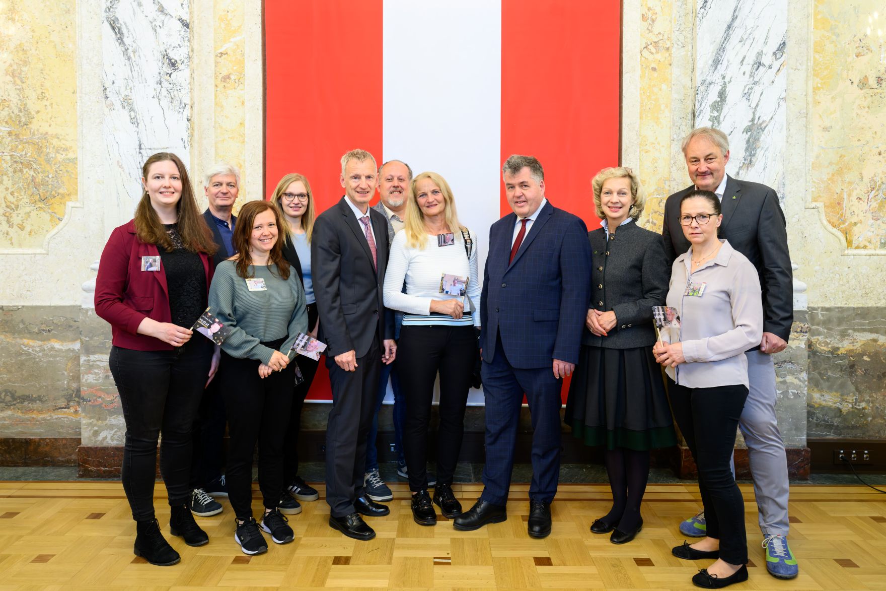 Im Marmorsaal im Regierungsgeb&auml;ude am Stubenring wurden Ehrenzeichen verliehen.