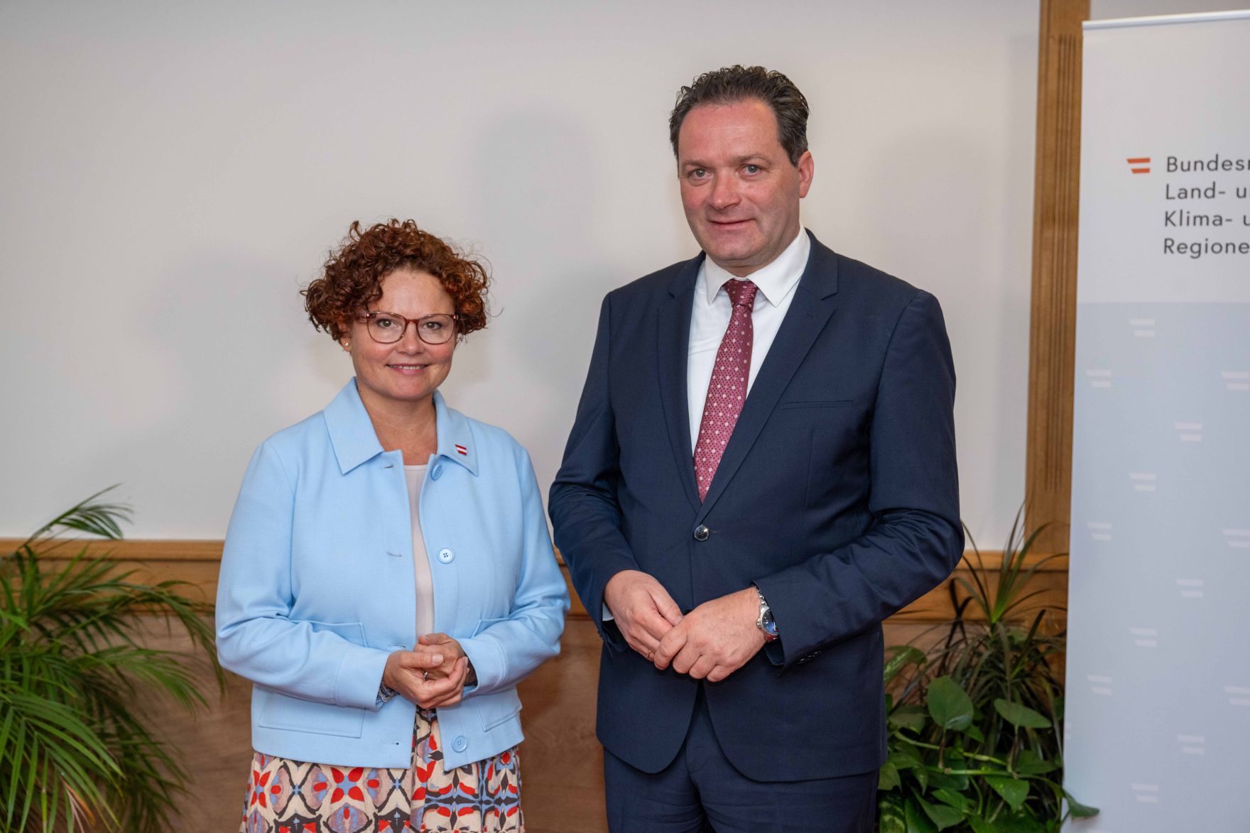 Vorstellung der Ergebnisse der Effizienzanalyse von Klima- und Energief&ouml;rderungen durch Bundesminister Norbert Totschnig und Staatssekret&auml;rin Elisabeth Zehetner.