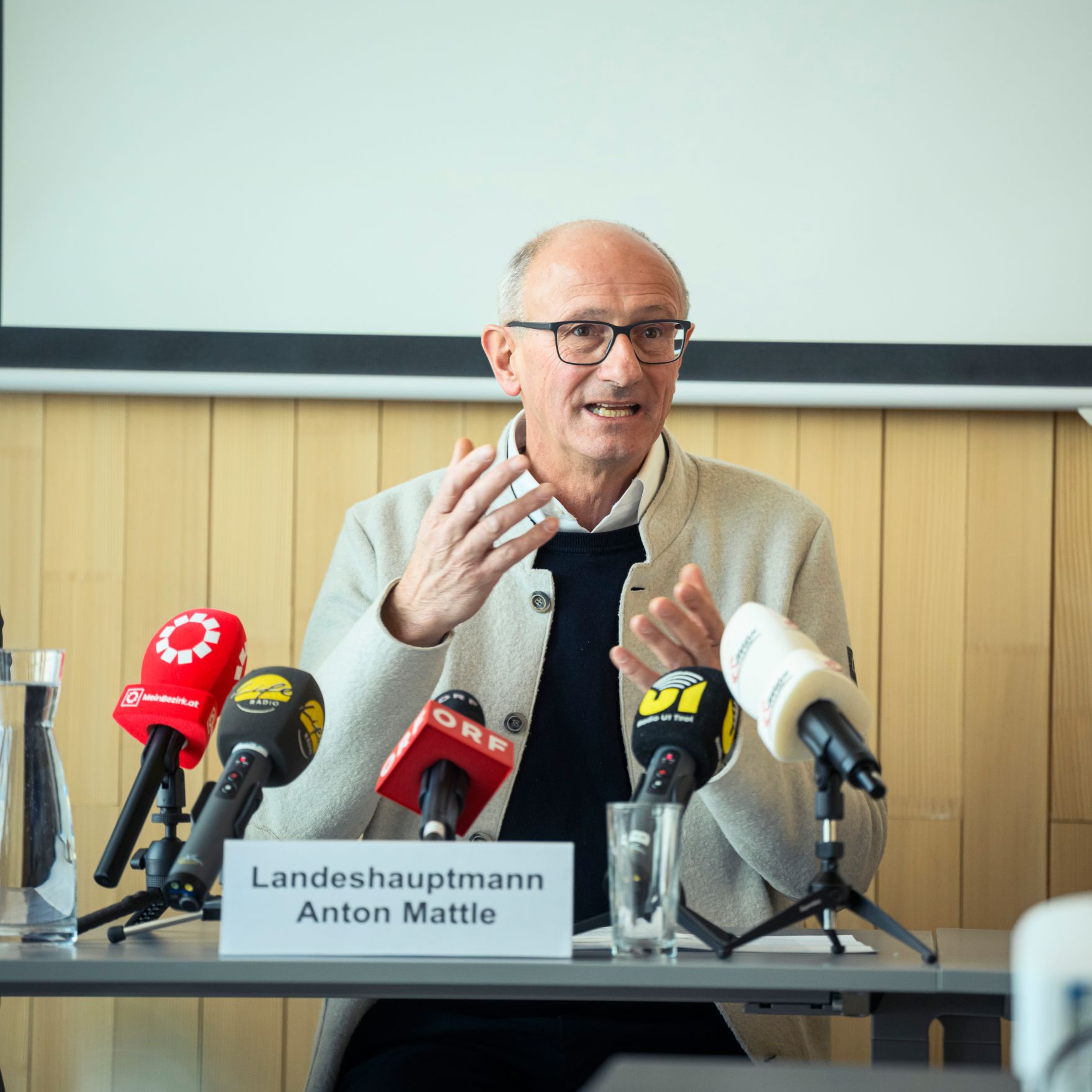 Bundesminister Norbert Totschnig und Landeshauptmann Anton Mattle: &Ouml;sterreich startet bundesweites Monitoring f&uuml;r Bergst&uuml;rze und Gro&szlig;rutschungen.